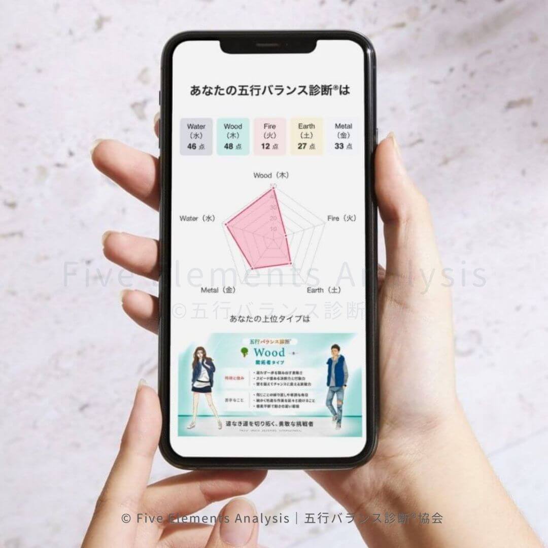 五行バランス診断®結果イメージ